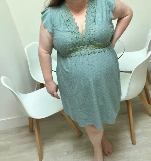 No hiding that big belly .