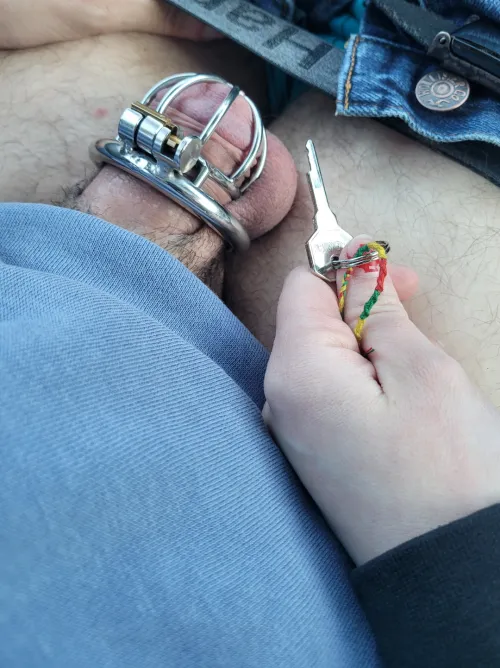 Out in a car on break