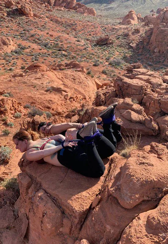 Outdoor Bondage - Fayth on Fire in the Valley of Fire