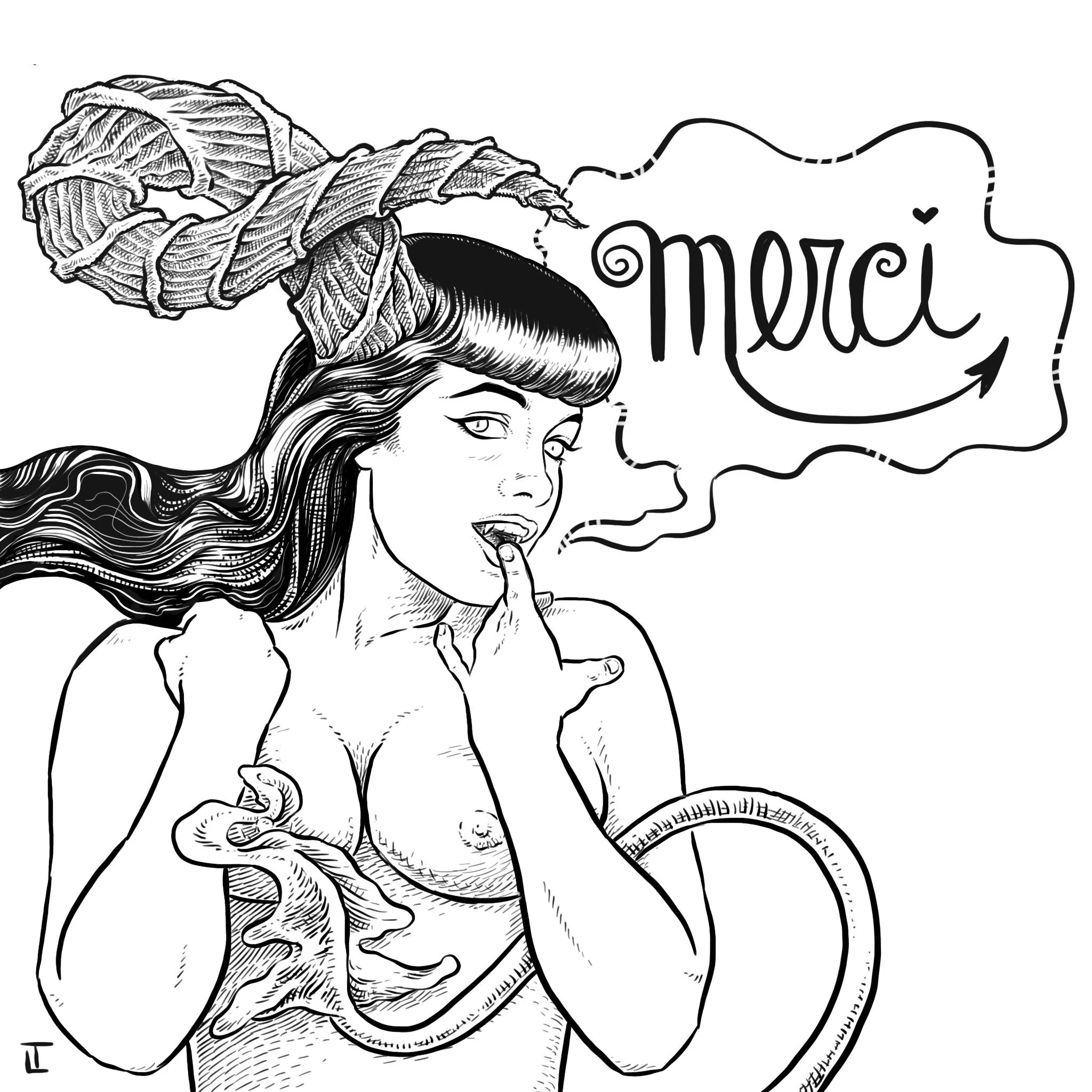 Paulinha, the one horned succubus that work at Revelascio.