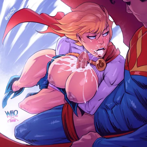 Powergirl with Superman (WhoX)