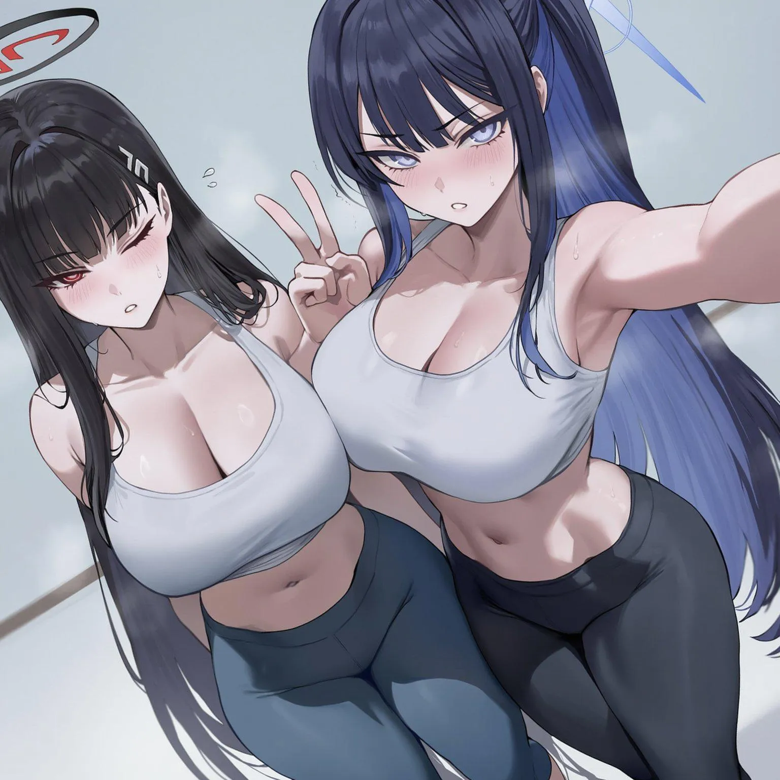 Saori & Rio's Gym Selfie [Blue Archive]