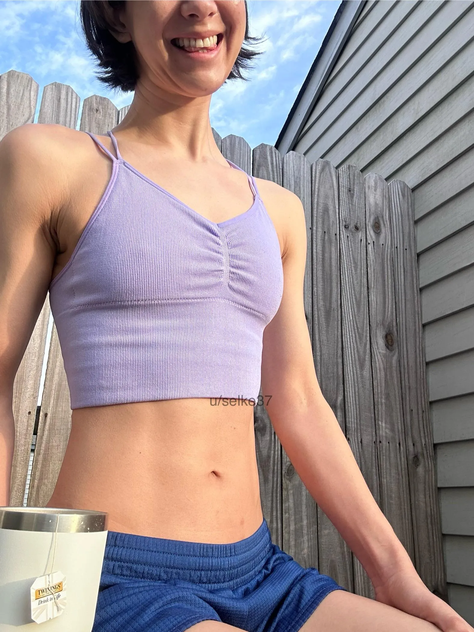 tea outside in the sun