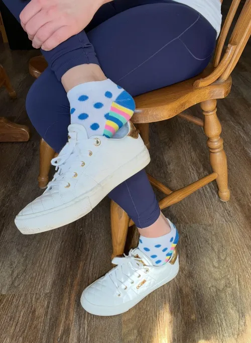 Touch the sole first; the tops and toes will follow