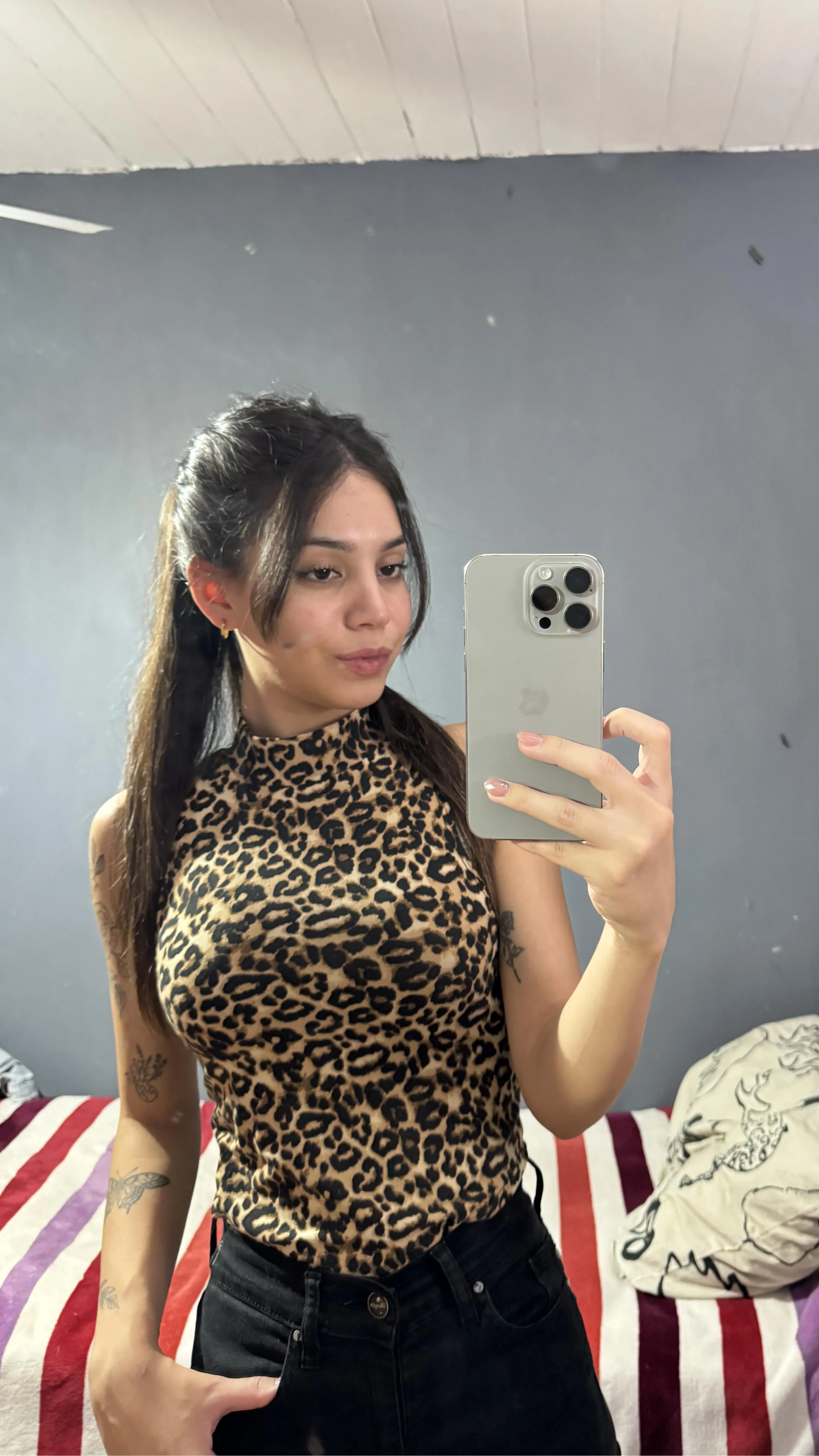 You start to sweat just thinking about my tits under my top or imagining what my naked body would look like under all these clothes