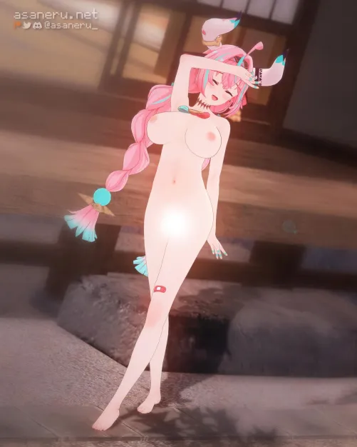 Beautiful cow sunbathing [@asaneru_]