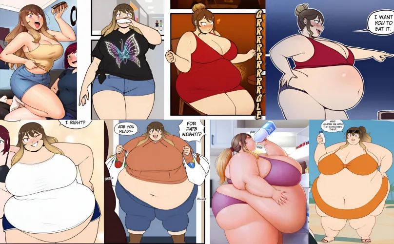 Courtney weight gain compilation