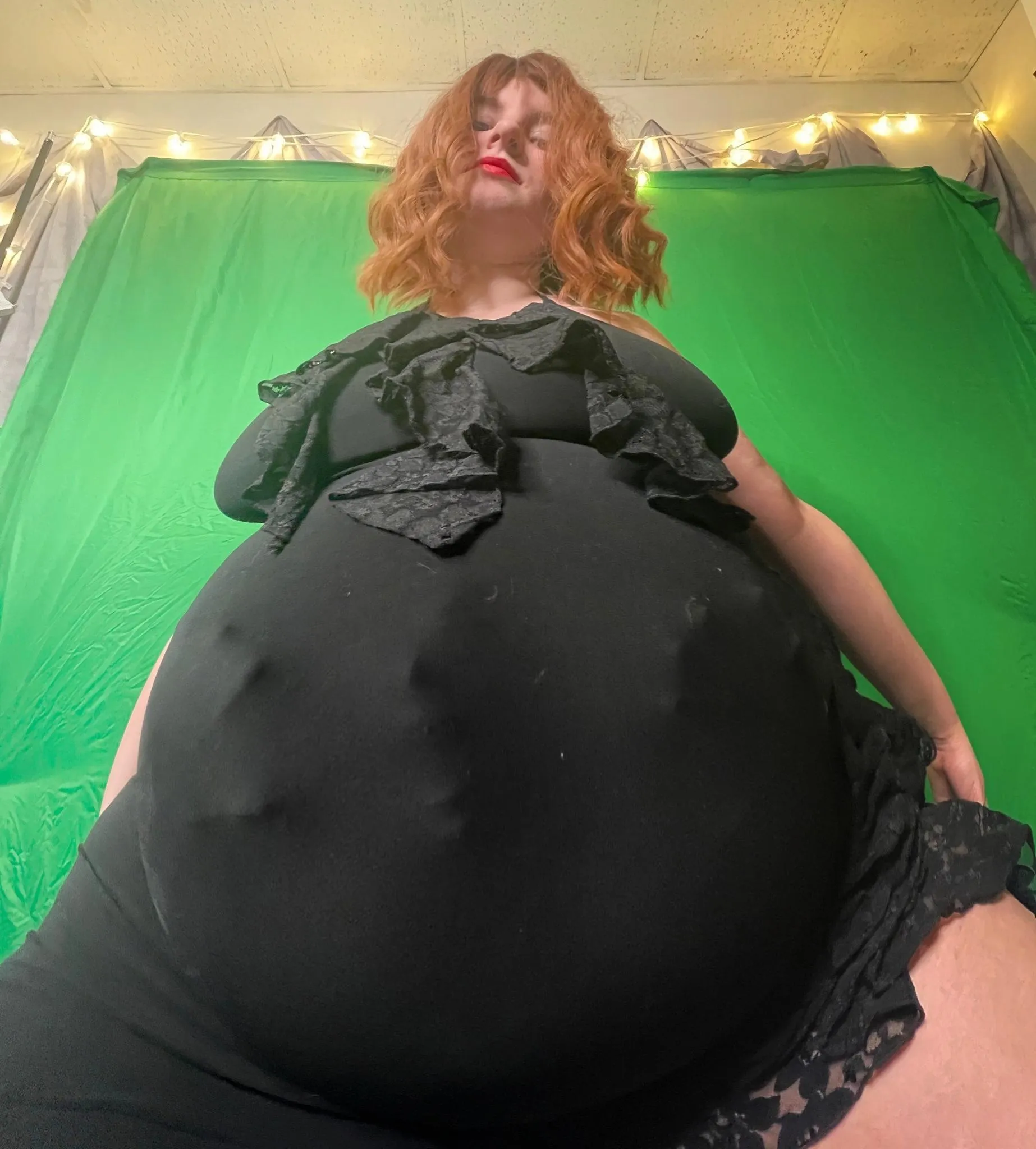 {f} You better not ruin this dress, snack...