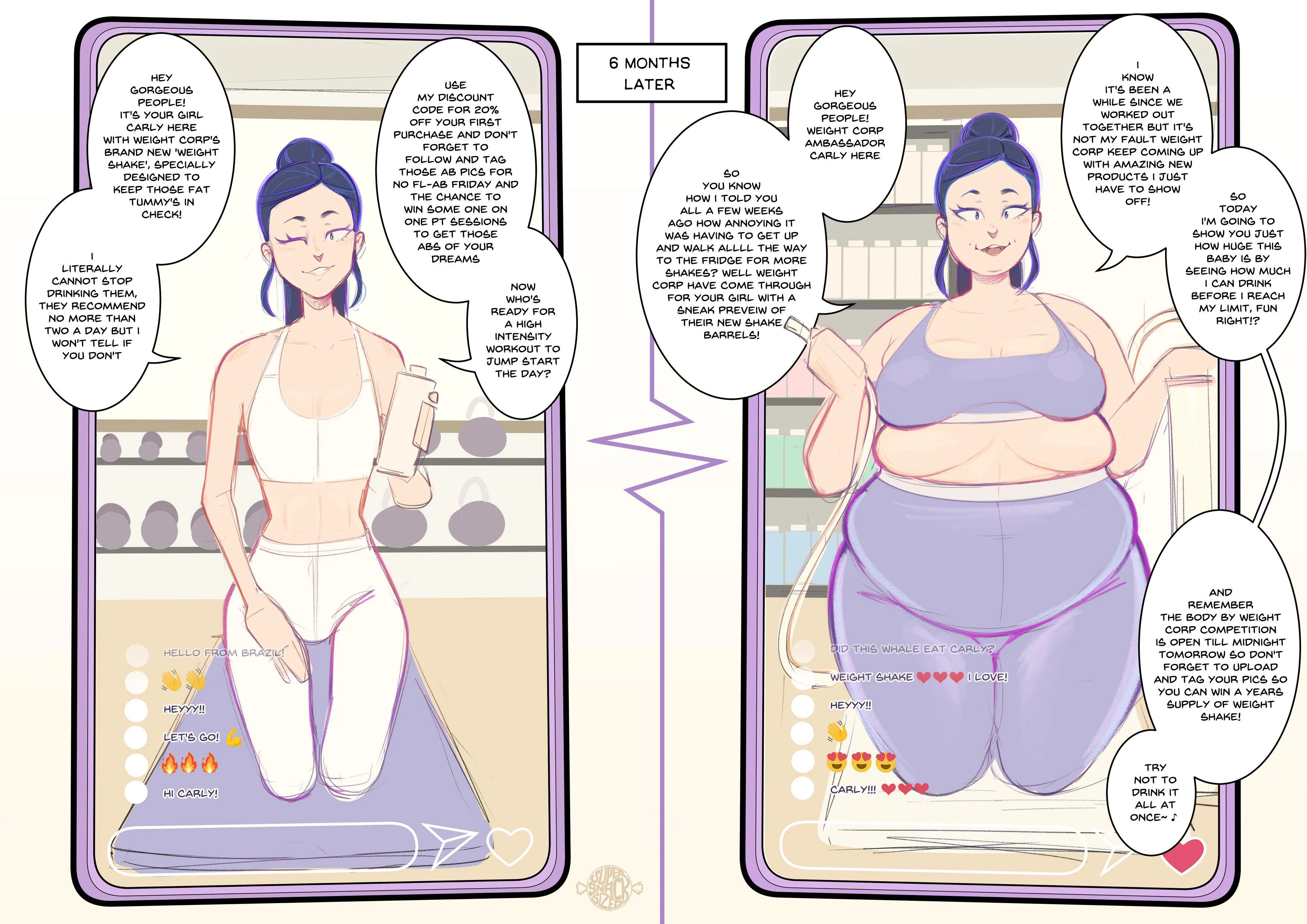 Fitfluencer to Fatfluencer