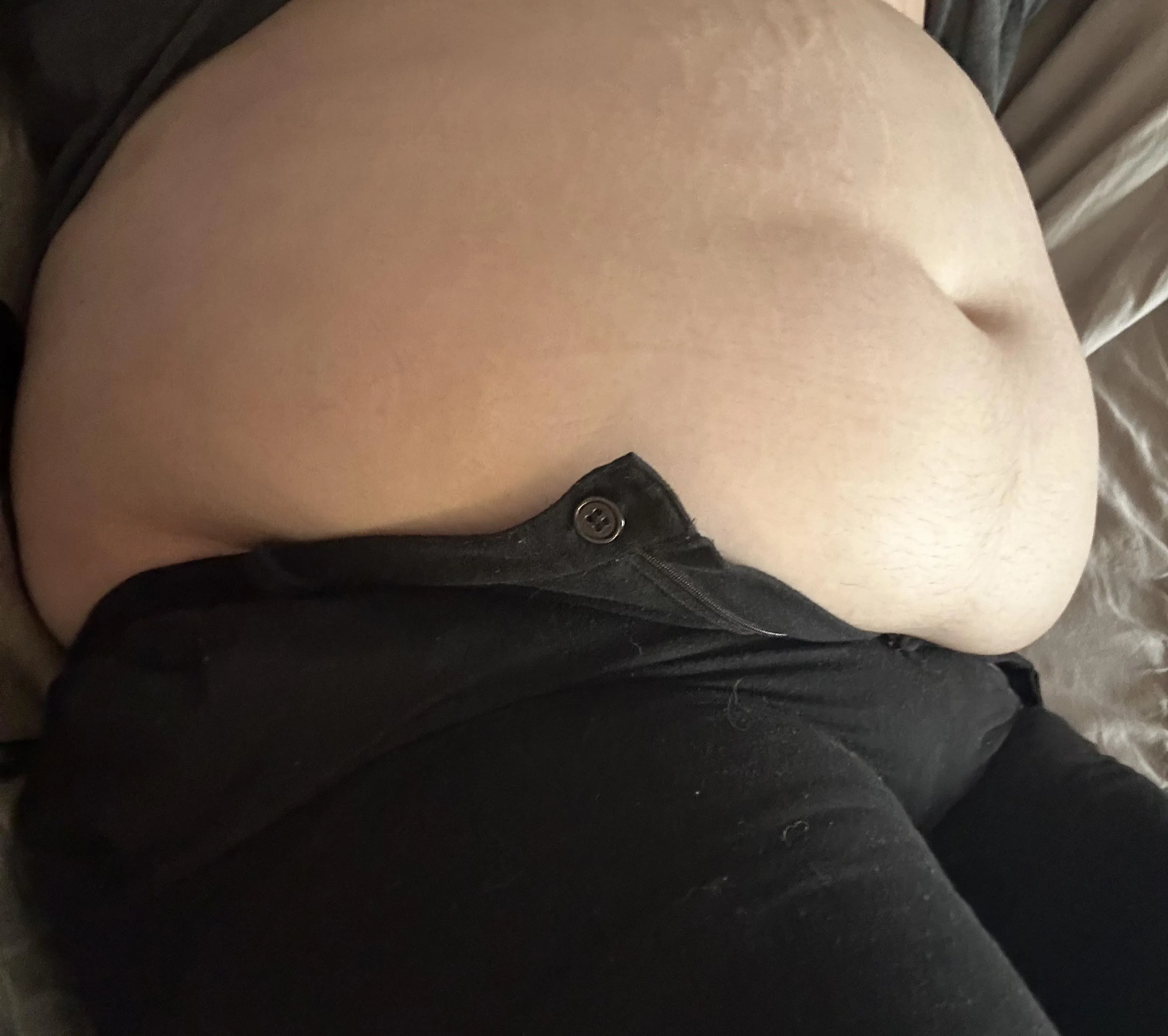 Found some old pants, they won’t even get close to buttoning. Guess I’ve gained a little weight