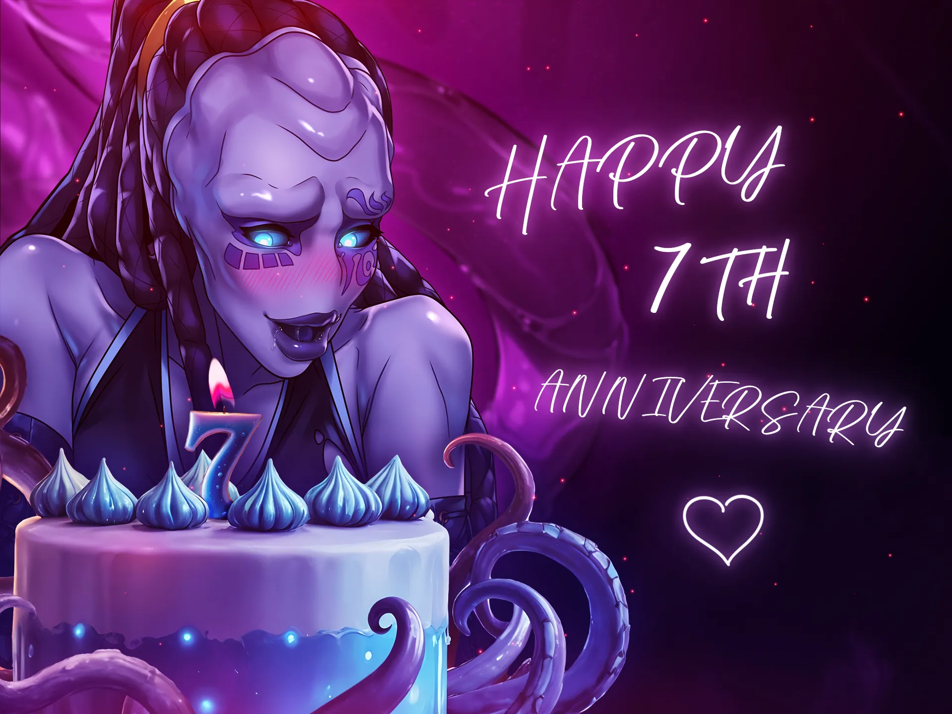 Happy birthday, SlutCraft! 7th anniversary! 🎉