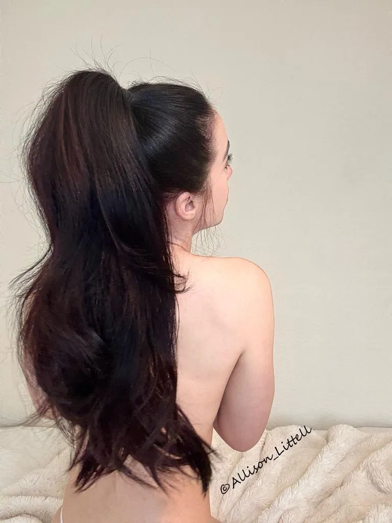High Pony from the back (all my hair)