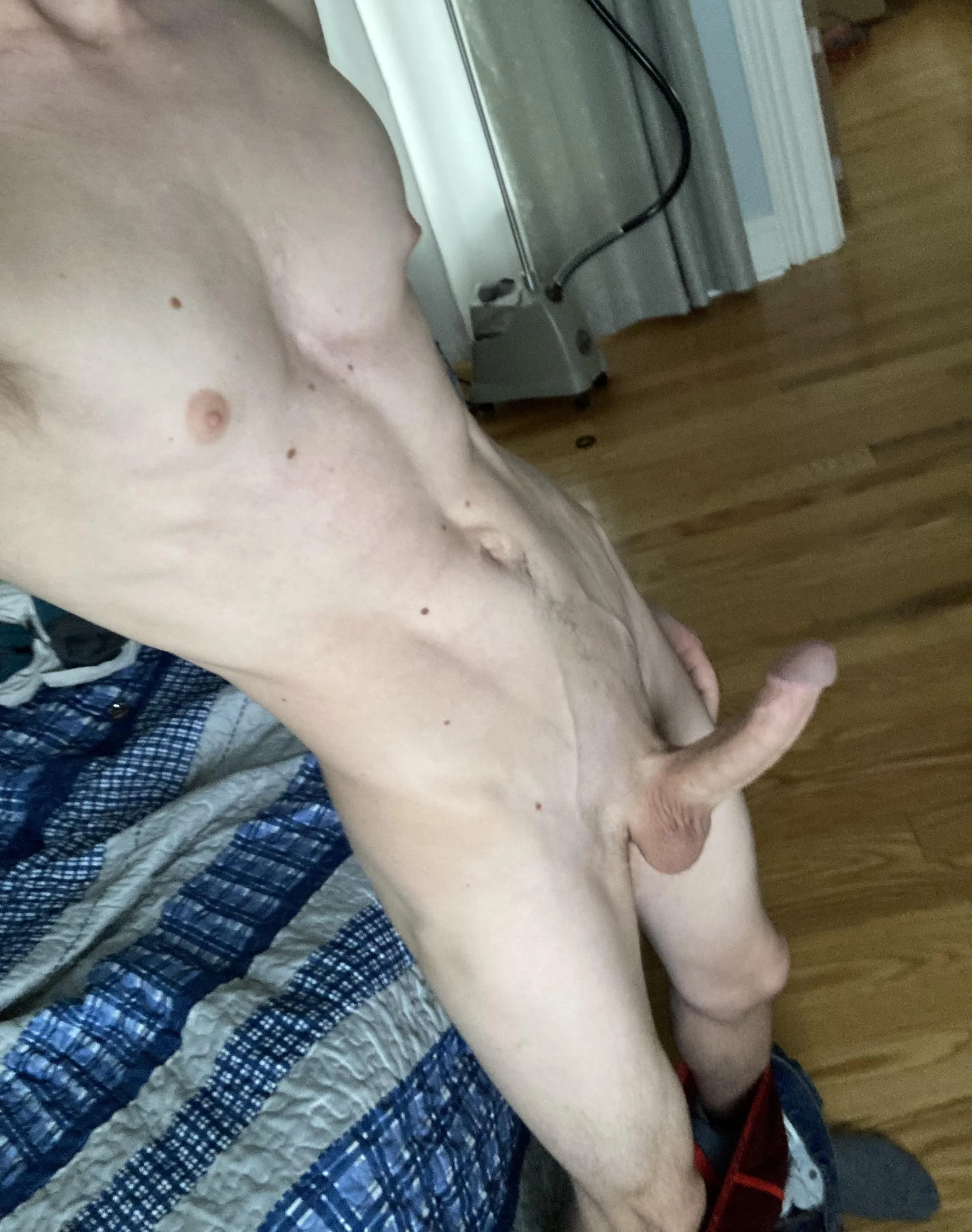 Home from work, so obviously I’m getting naked