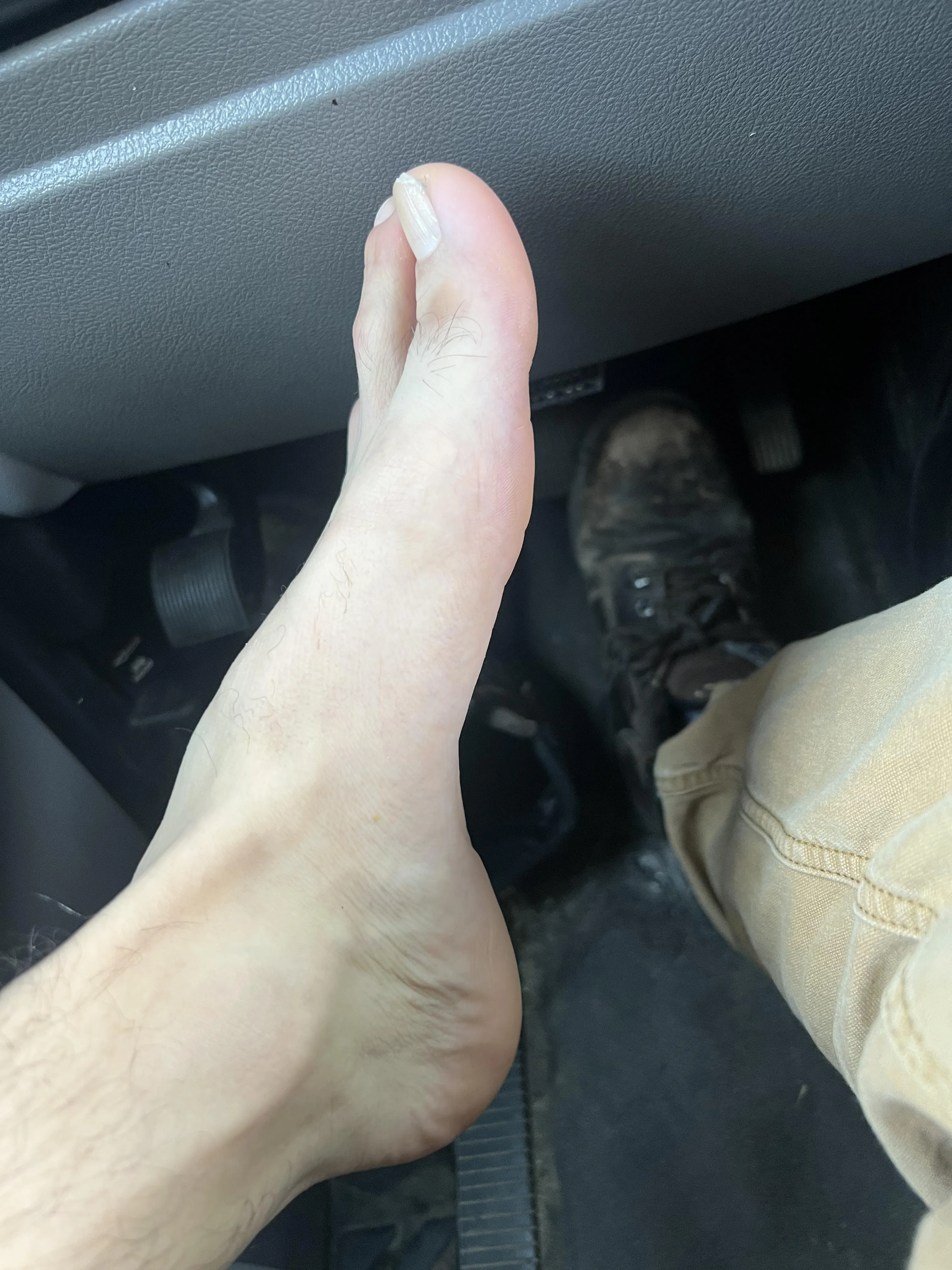 I wanna bully you with my work feet