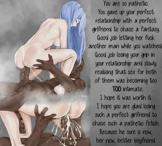 Imagine being so pathetic that you are willingly giving your loved one to a different man lmao. https://www.imagefap.com/profile/randomdegen