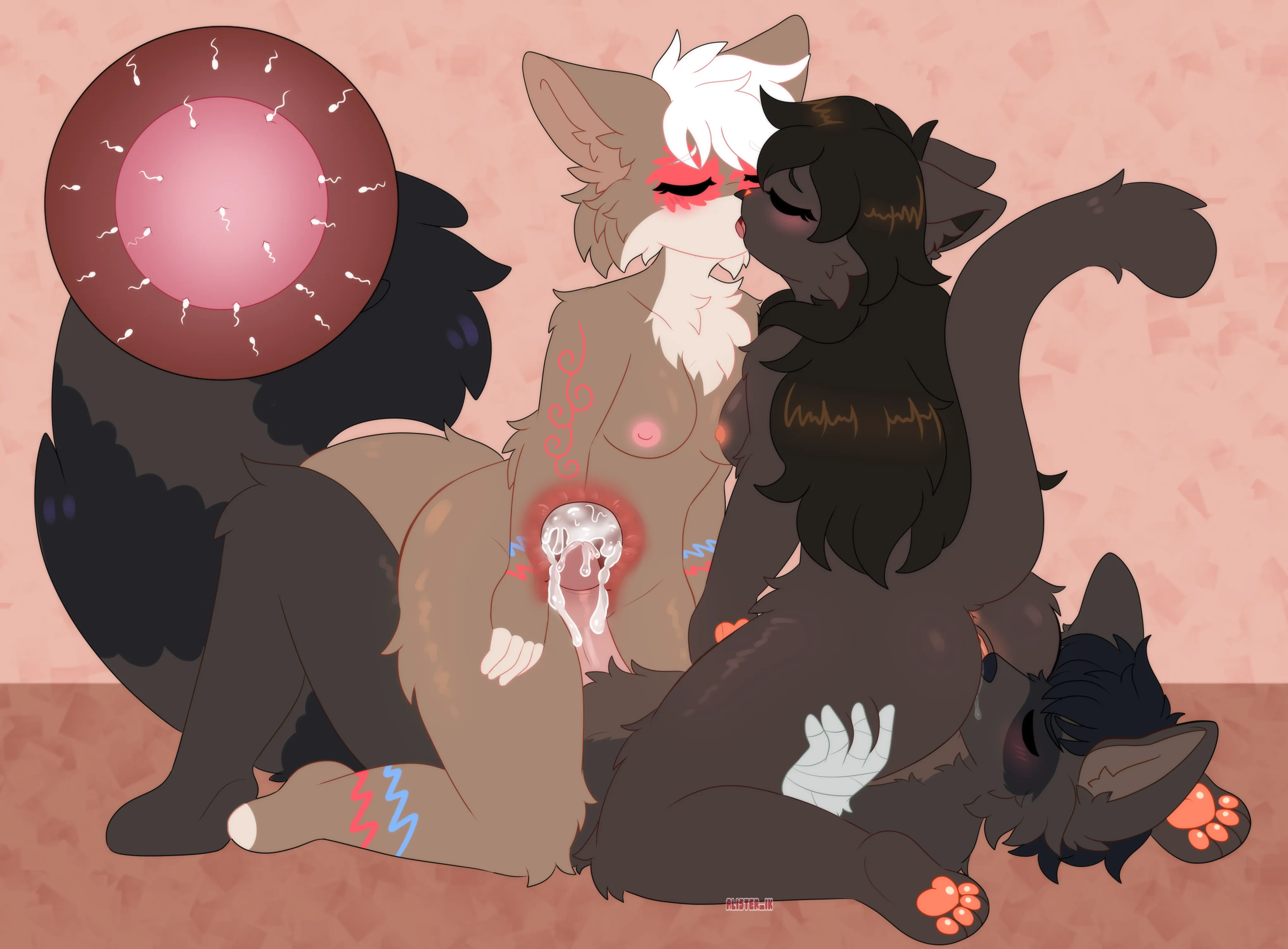 Knocked up during a threesome~ [MFF] (alisaurio)