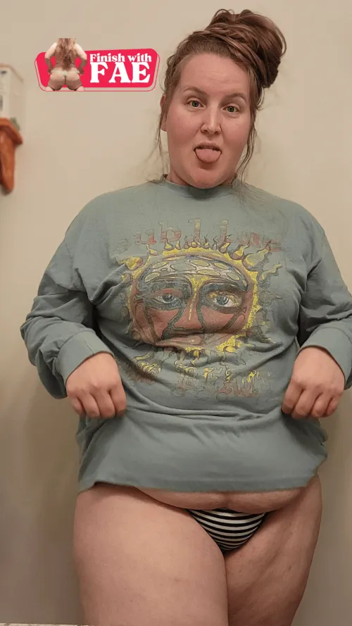 She's hiding from you.