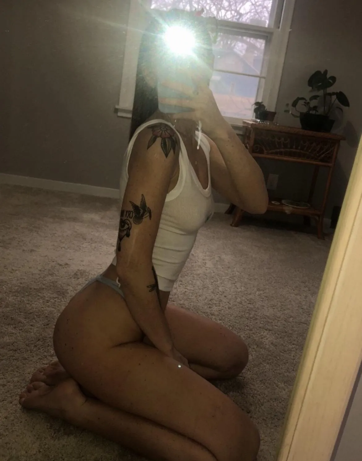 Tiny with freckles all over