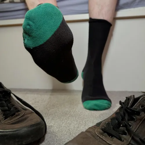 Under my sweaty socks