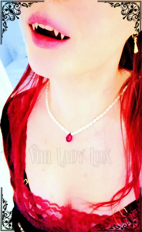 Vampire princess lips are so alluring and thirsty for your submission~