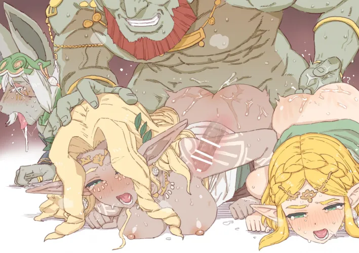 With Hyrule taken by Ganondorf, the royal ladies were all taken by their new king, especially the queen now forced to bear the children of the man that defeated her husband. [TotK](mosouko)