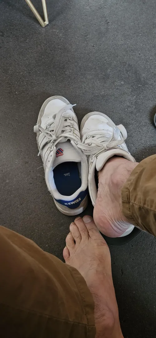 without socks......for a walk