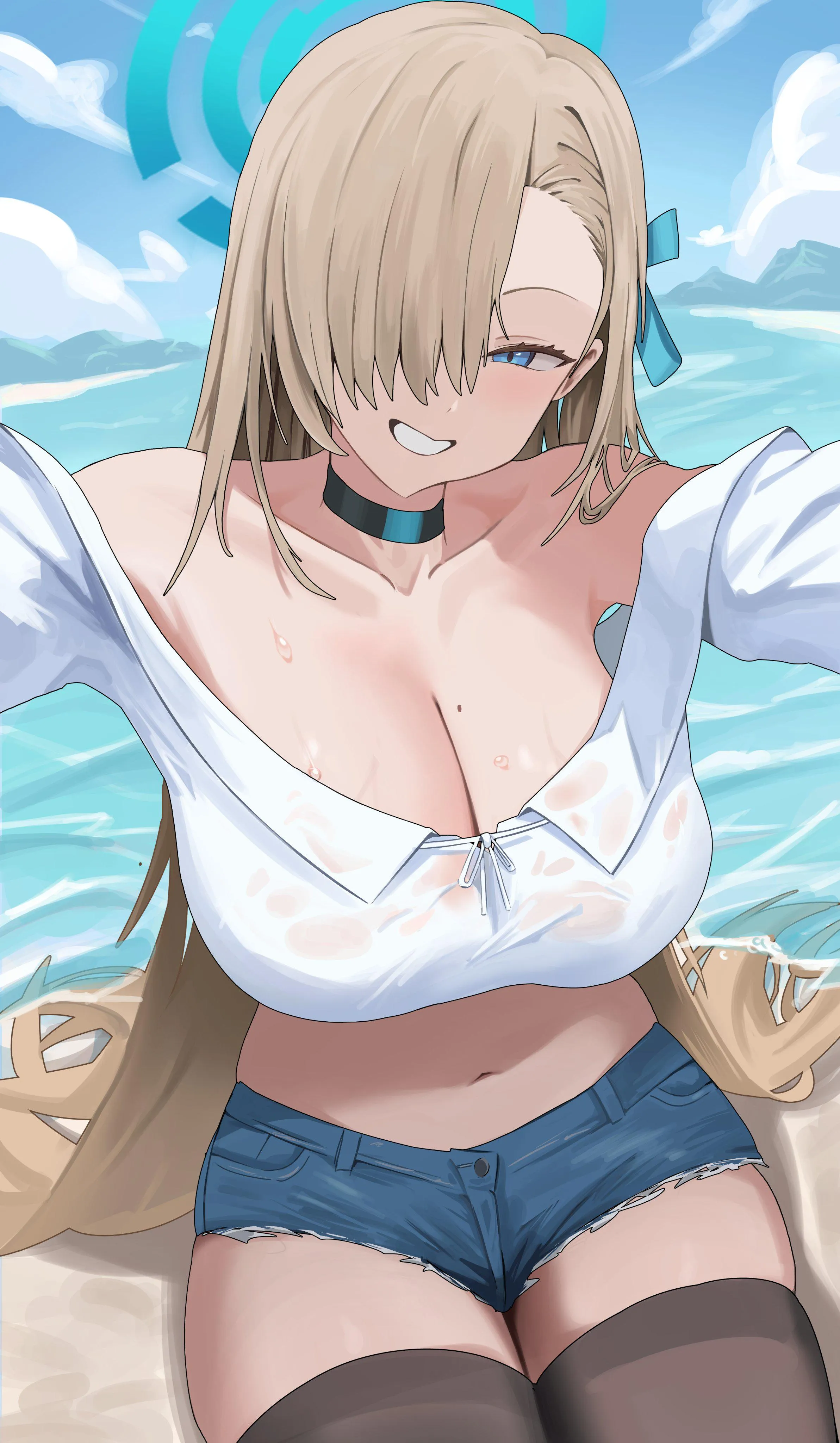 Asuna's Beach Selfie