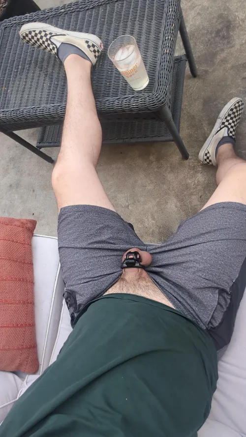 Finally warm enough to let it hang out.