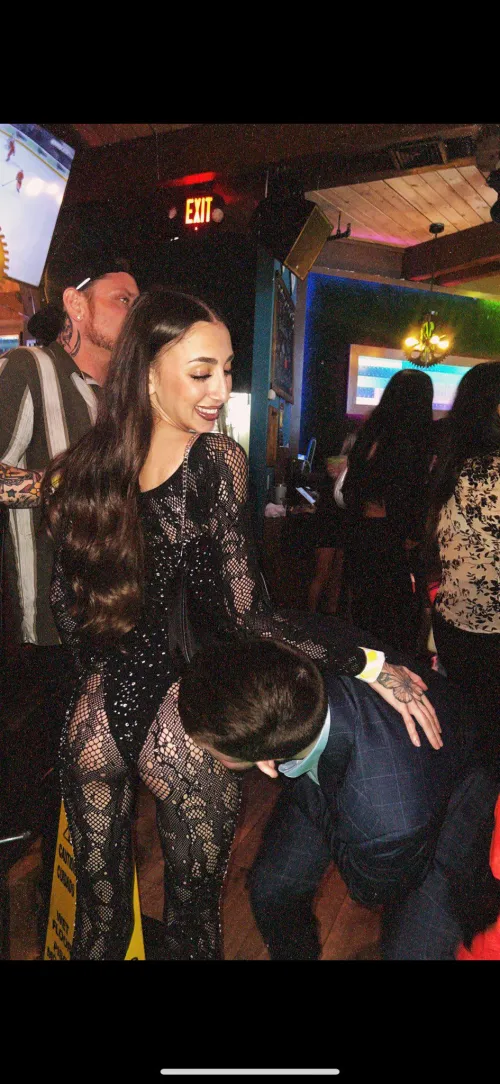 Kissing an ass in front of everyone