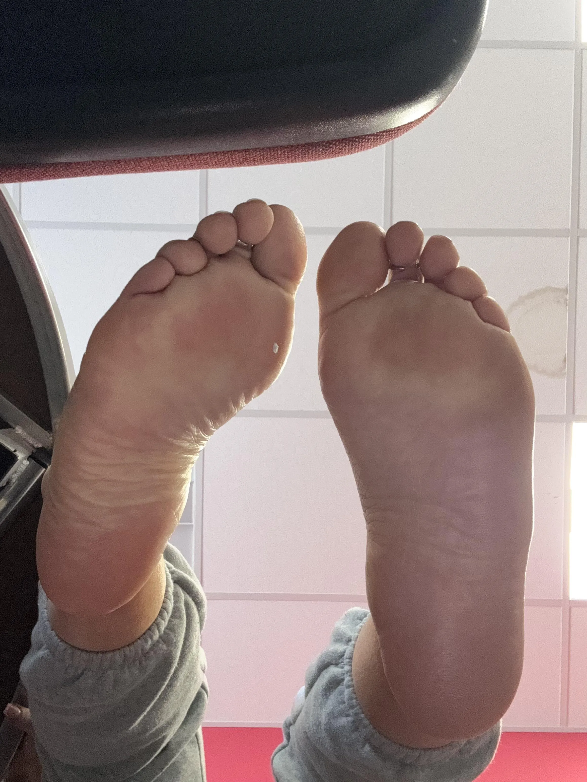 Lay down and sniff my feet 😆