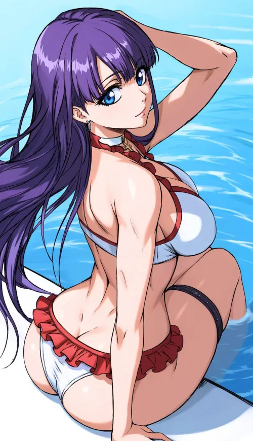 Martha Sitting Pretty Poolside [Fate]