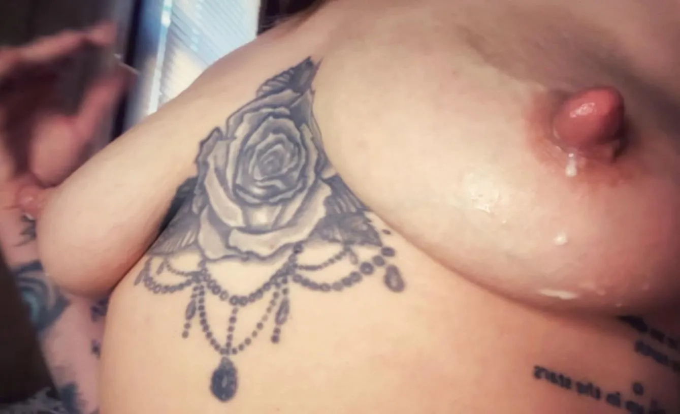 Run your tongue up my breast, licking up all the spilled milk, before finding my nipple and taking a sip straight from the source