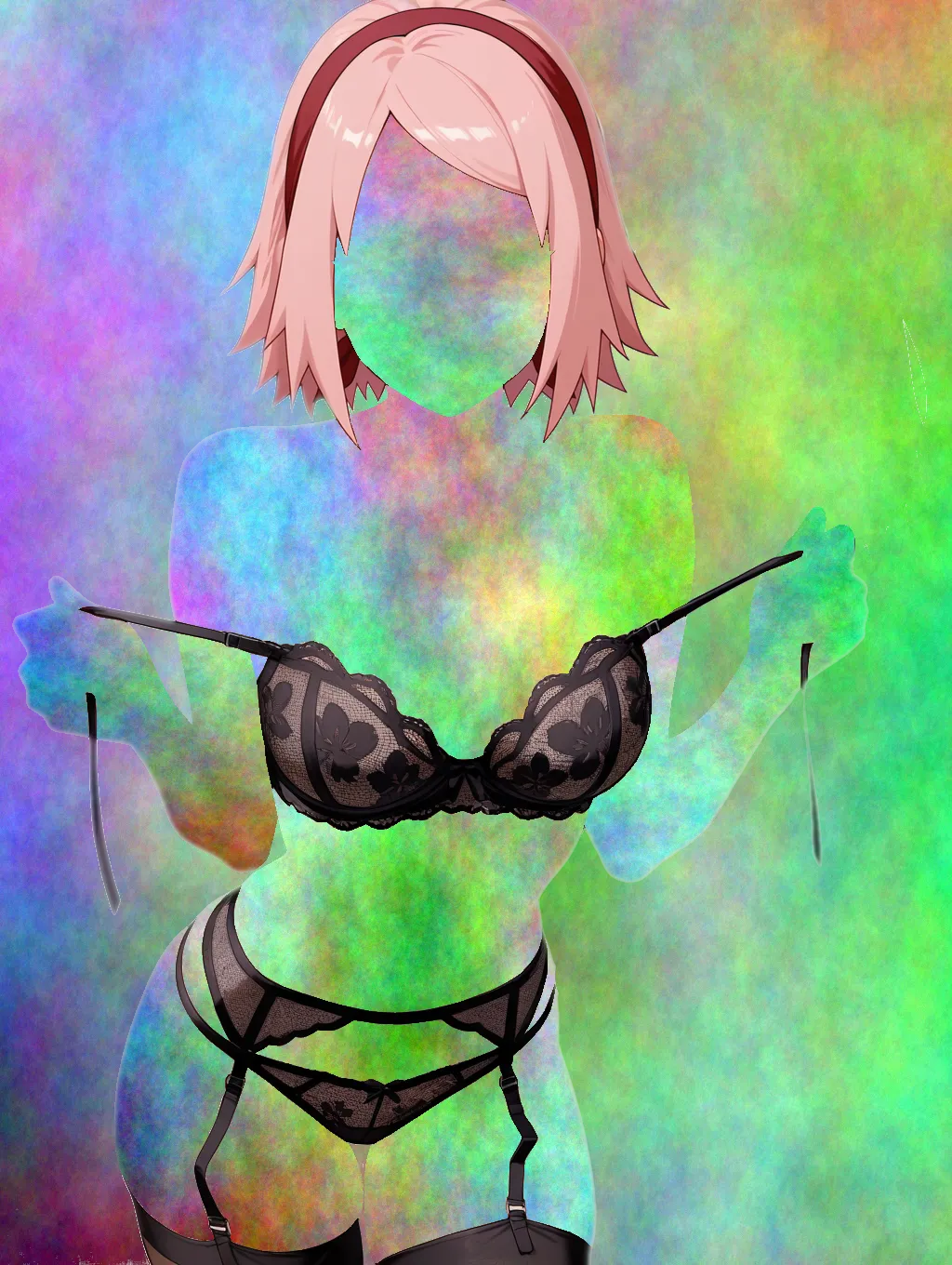 the more she strips off, the harder it is to see her... soon she'll be invisible!