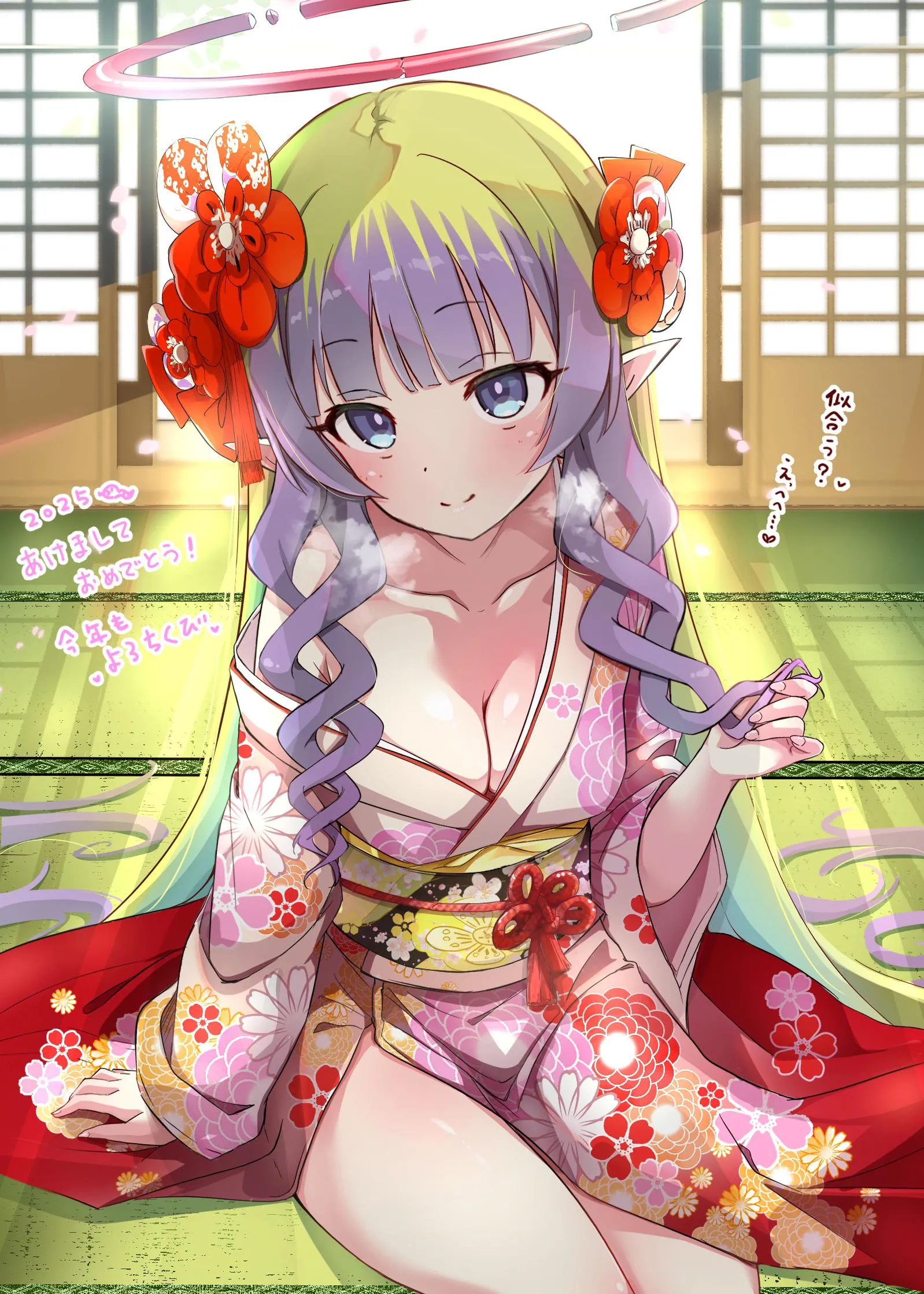 Ameth in a kimono
