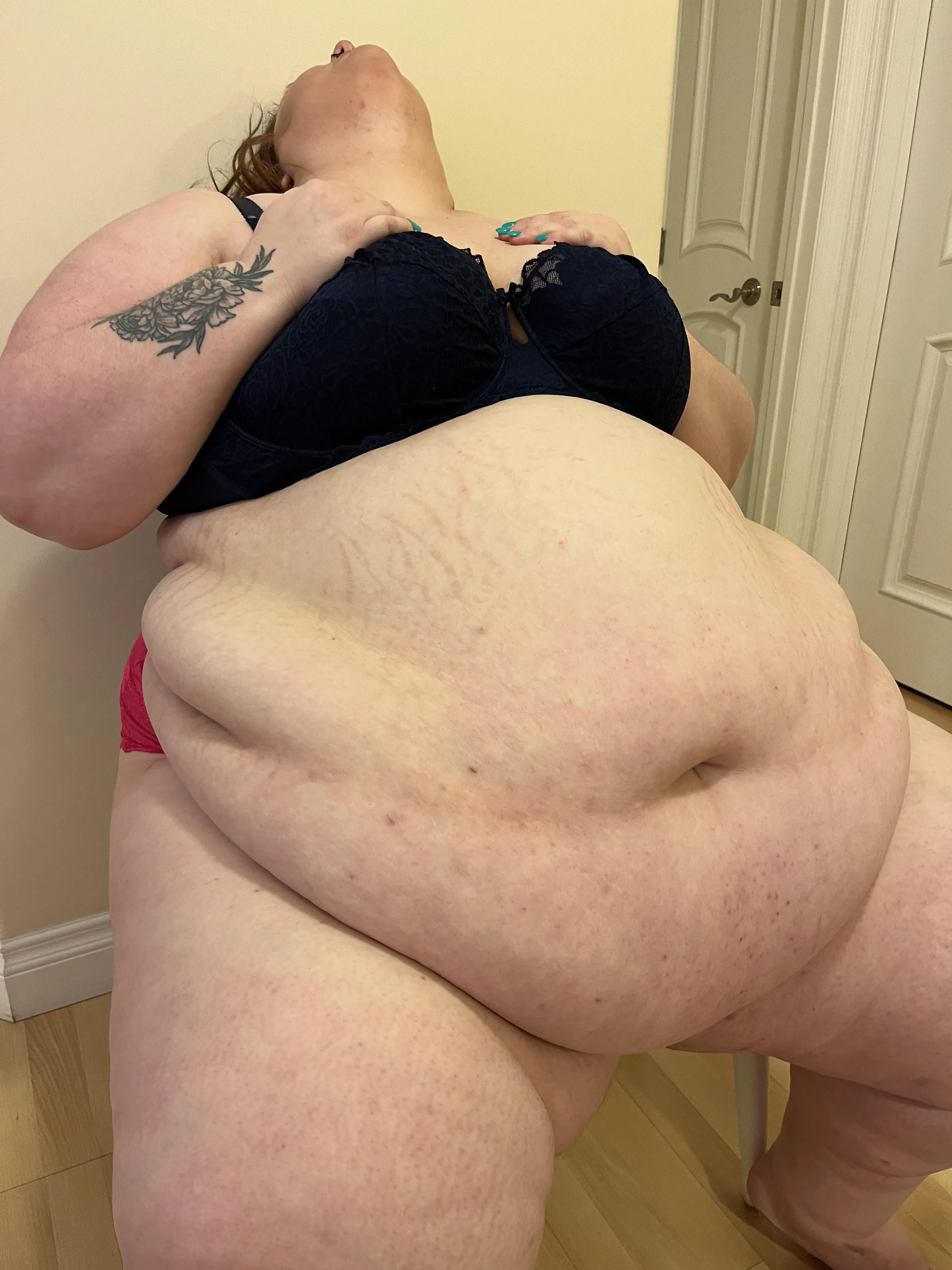 Ate soooooooo much - won't you come rub my belly? Pleeeeeease? 😈