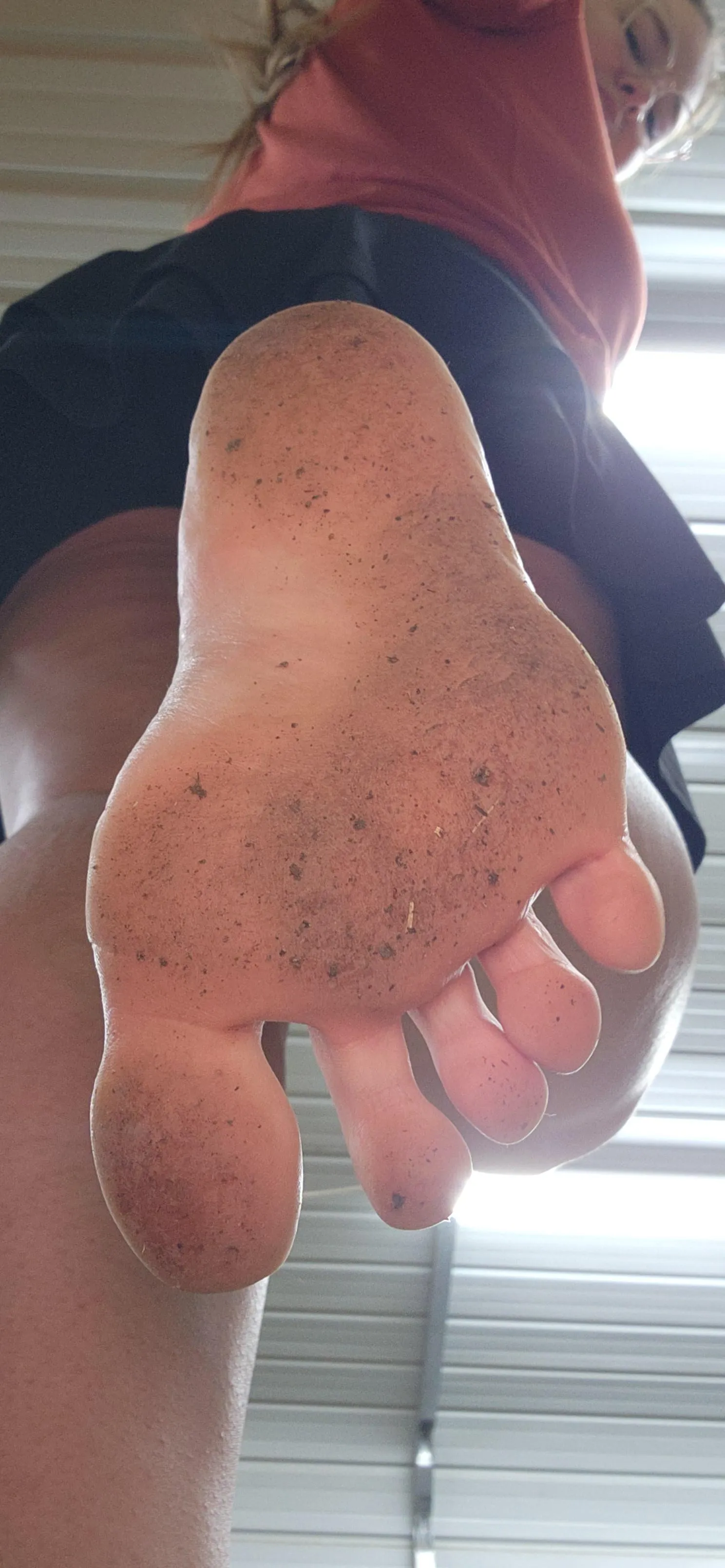 Clean my feet and I'll let you up.....maybe