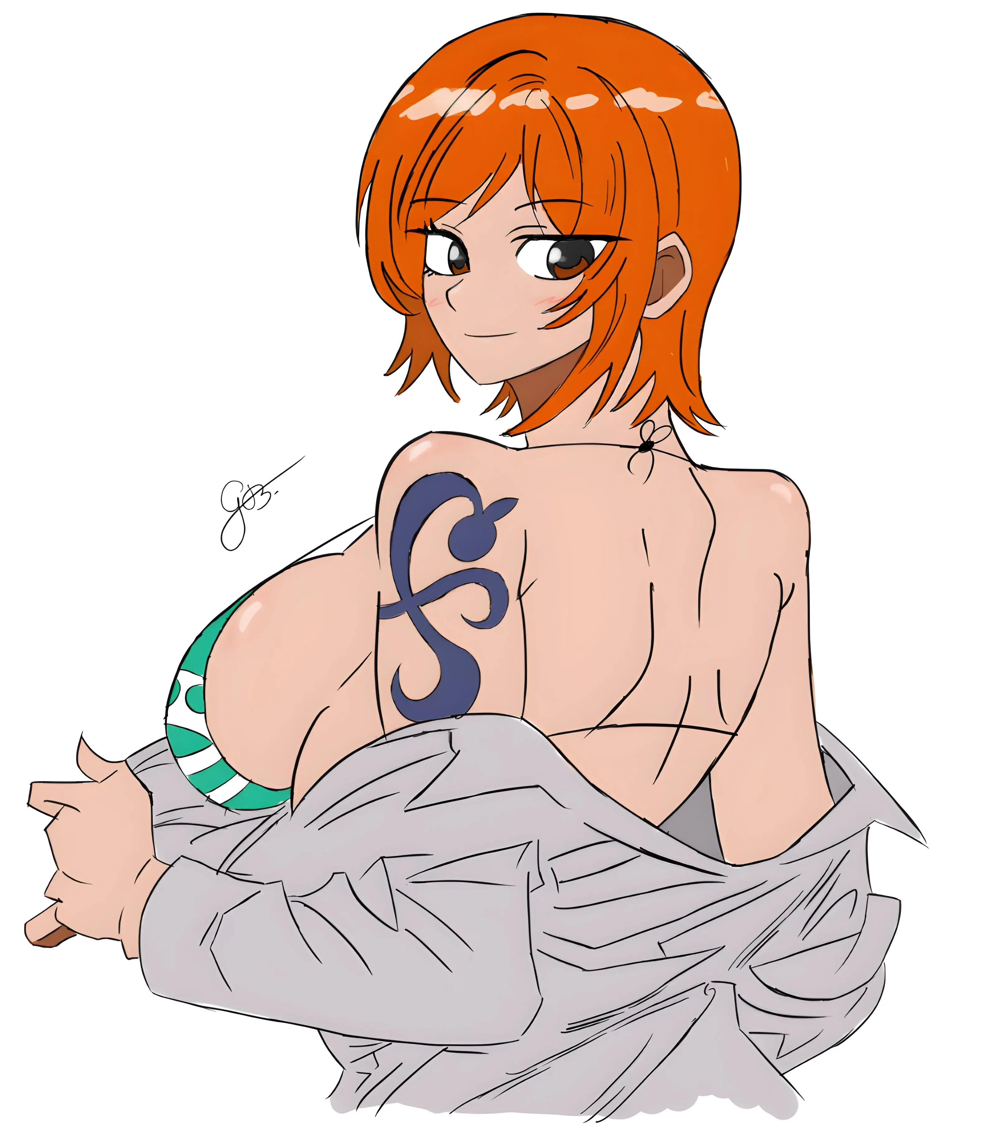 Fanart da Nami feito por mim (Nami fanart made by me)