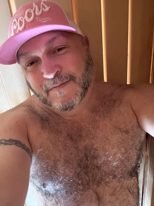 First the pool and now I’ve got the dry sauna all to myself!