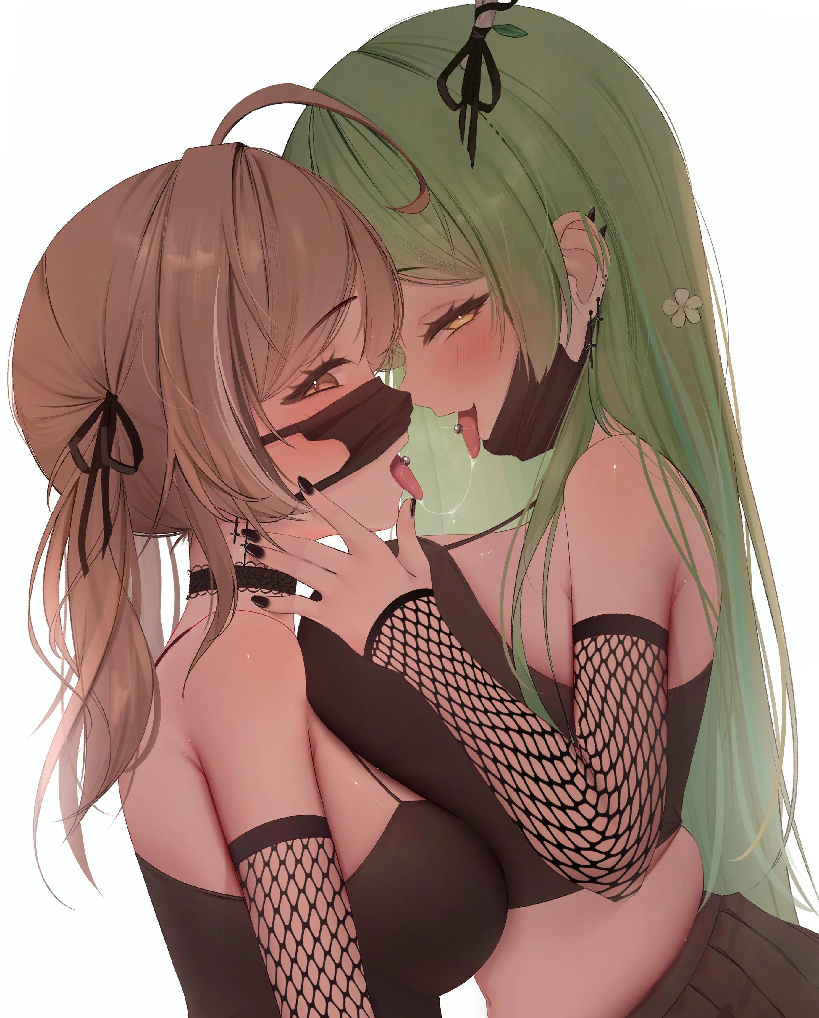 Goth Mumei & Fauna kiss