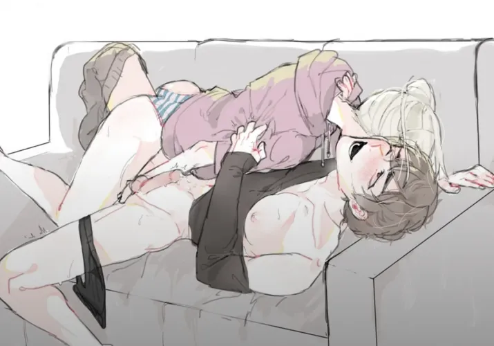 Her fingers playing with your prostate while her teeth sink 8nto your neck. Can't imagine what sounds you gonna make in this situation