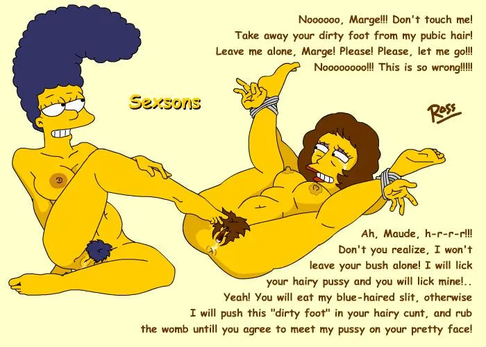 Marge touch Maude's pussy