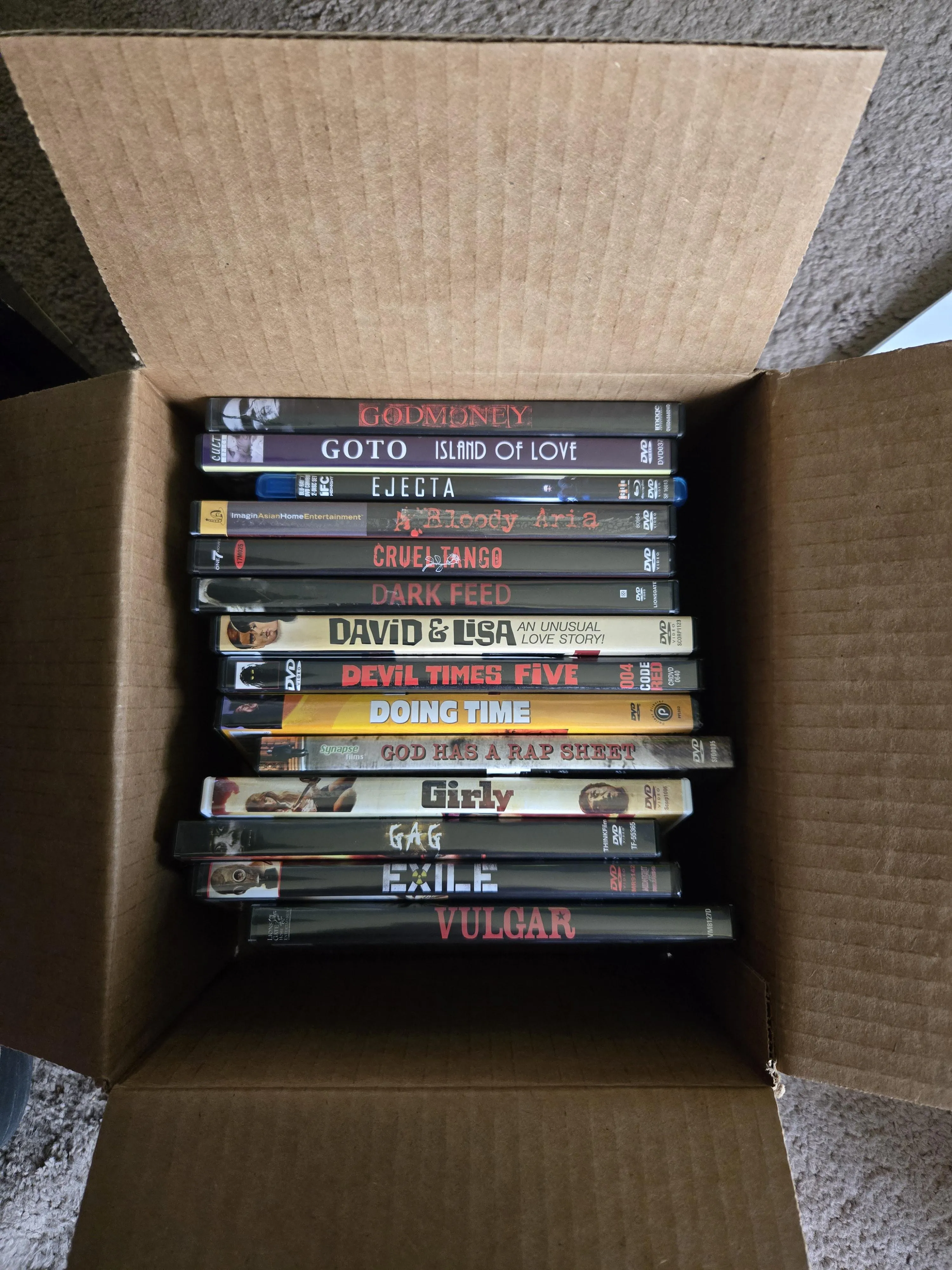 My latest movie haul!