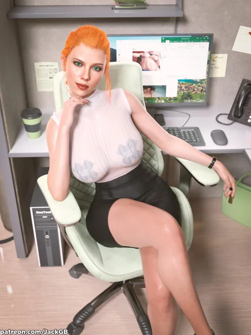 Office Black Widow (JackGB_NSFW)