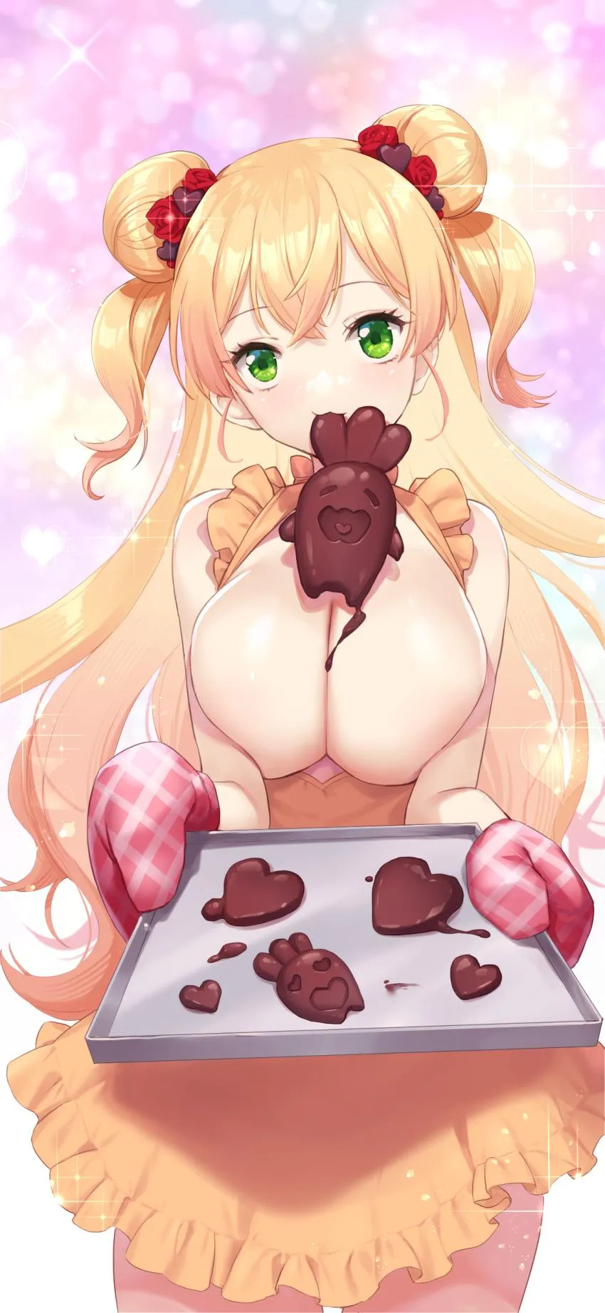 Our wife did chocolates for us