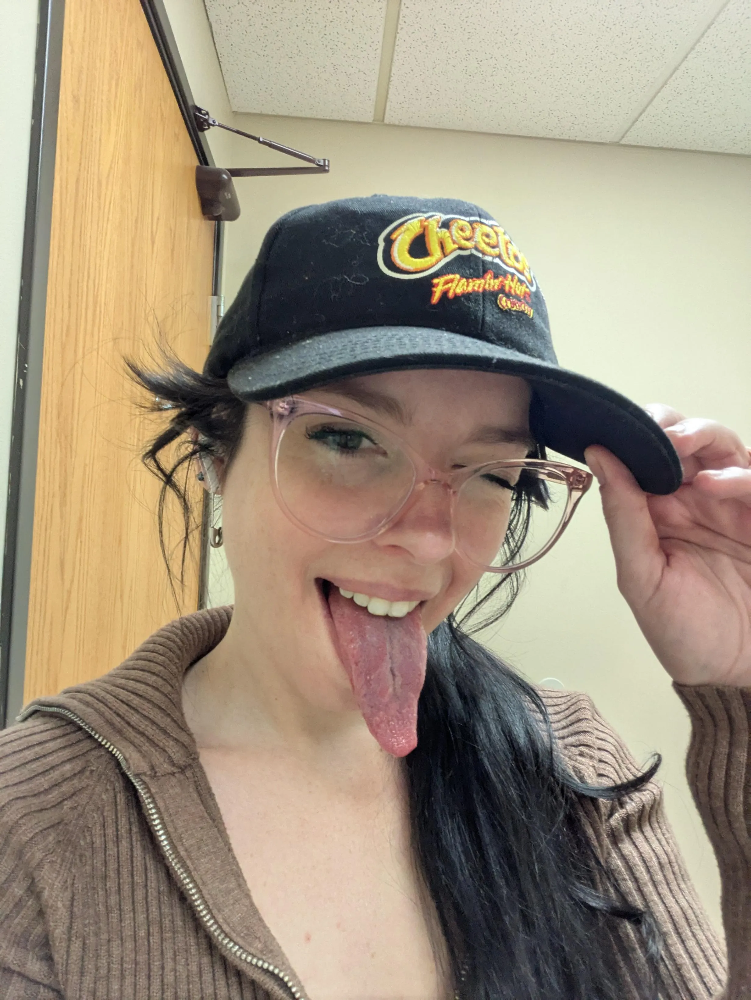 Past the chin wink 😉