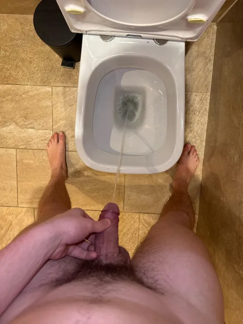 Pissing with a semi