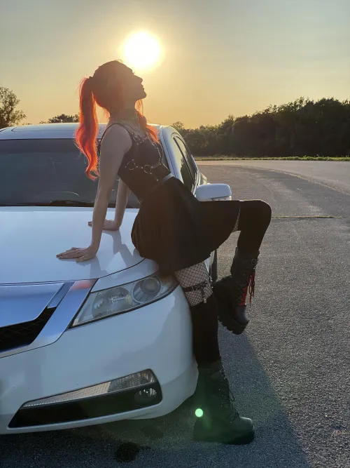 Taking in the sunshine