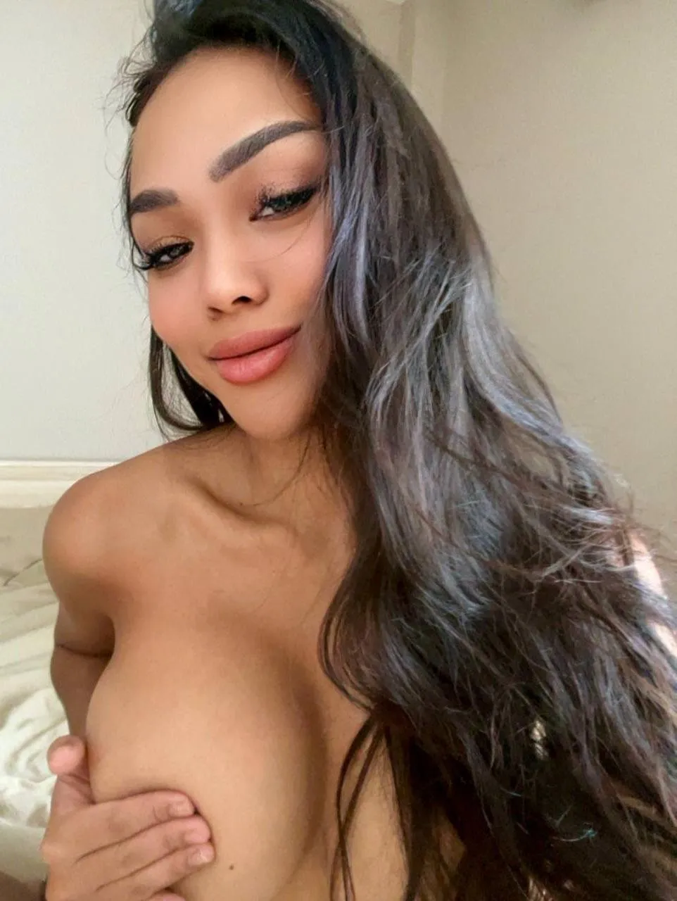 You can't take your eyes off of my covered boob, can you?