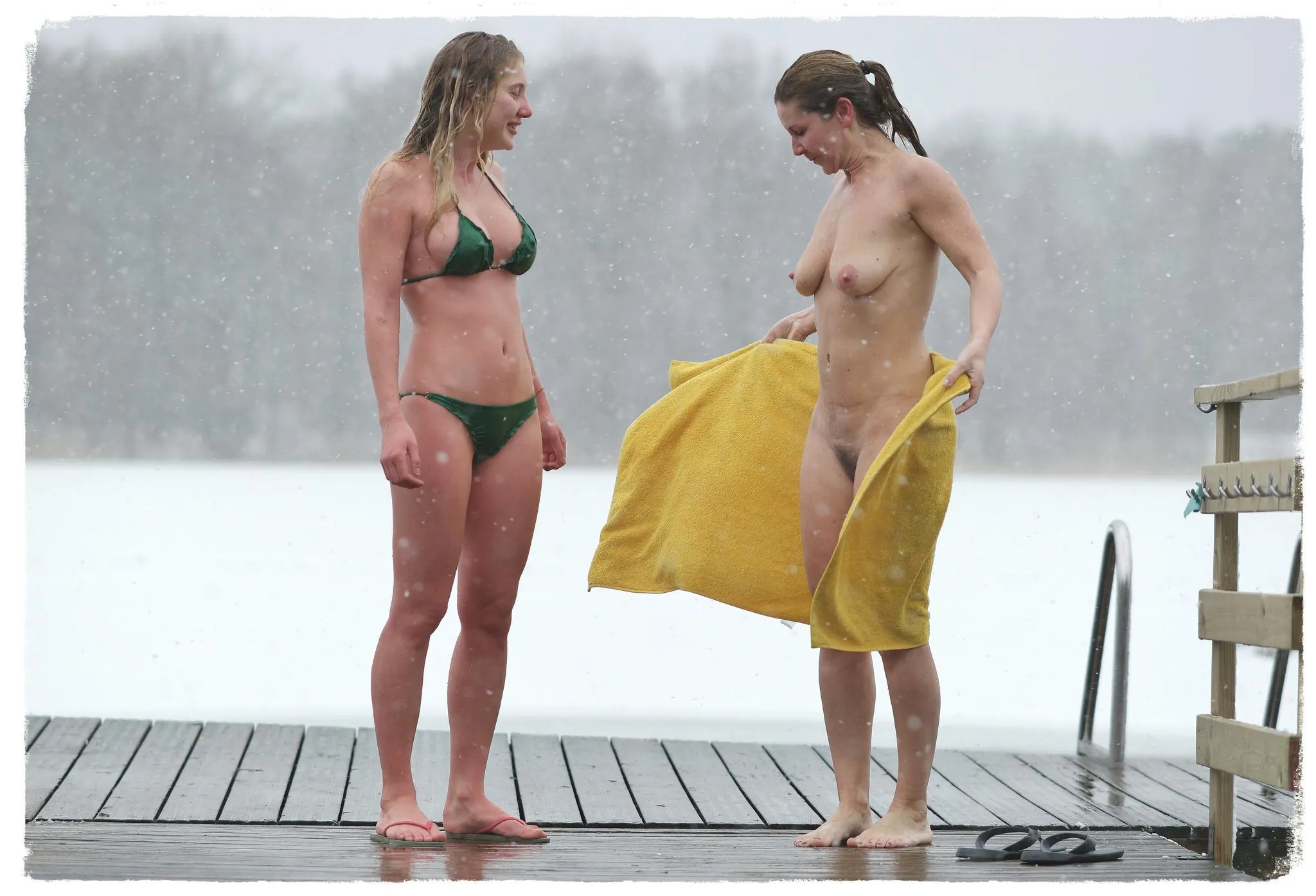 Bathing in the Snow (Anyone got mpre pics of this?)
