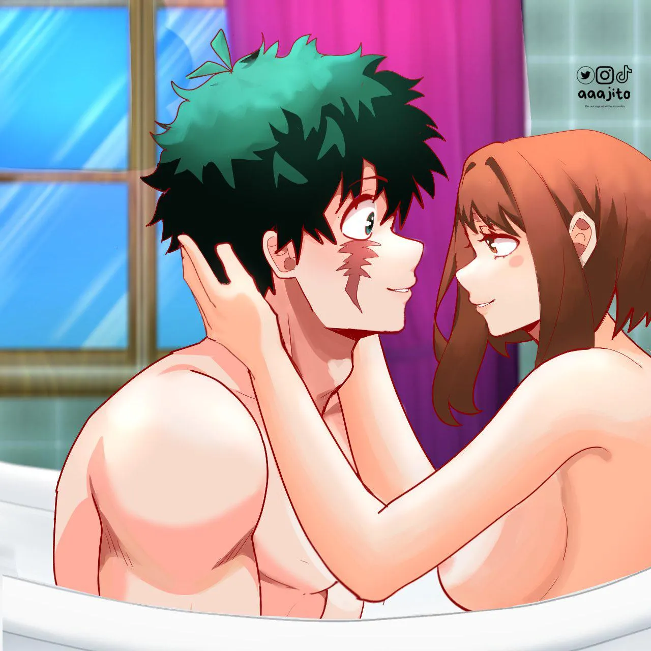 Bathtime (by @AjoAjoArts)